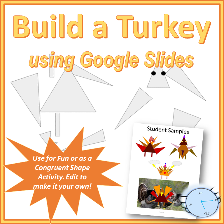 Build a Turkey out of Triangles in Google Slides