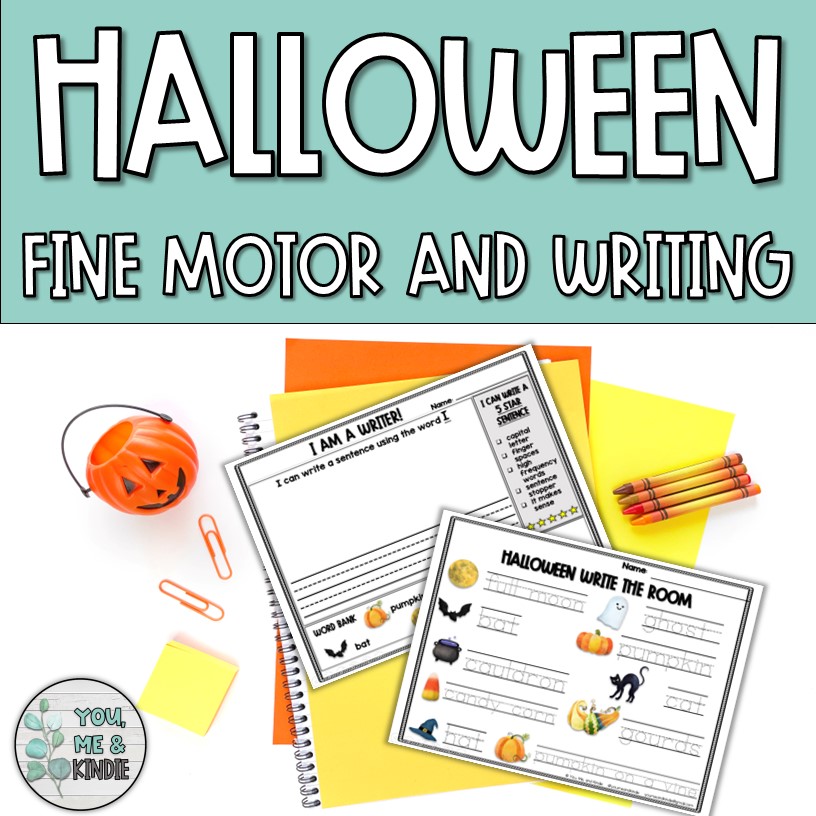 Halloween Fine Motor and Writing Kindergarten and Grade 1