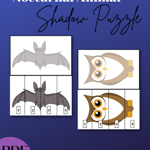 Halloween Nocturnal Animal Shadow Puzzle Center, Activity's featured image