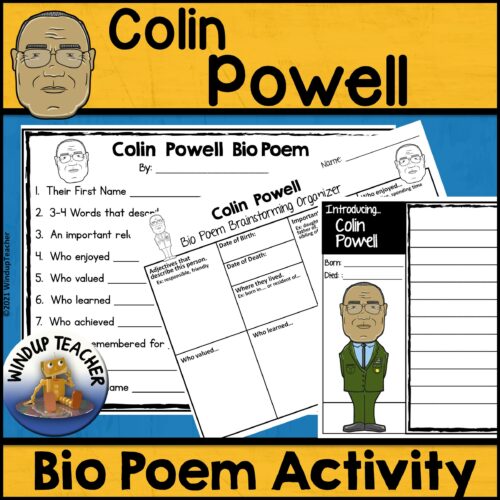 Colin Powell Poem Writing Activity's featured image
