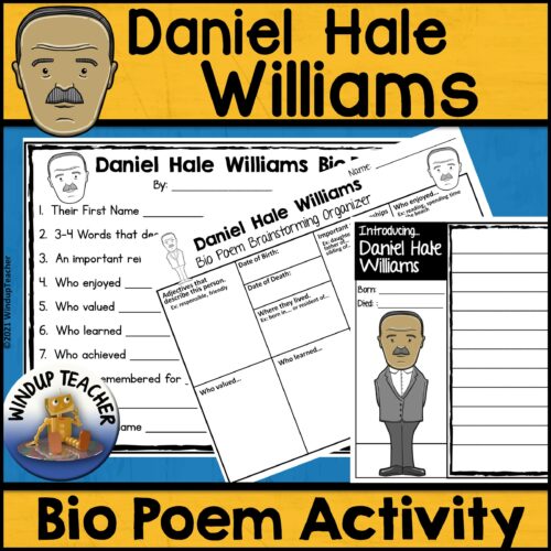 Daniel Hale Williams Poem Writing Activity's featured image
