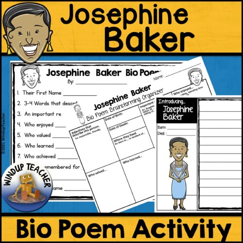 Josephine Baker Poem Writing Activity's featured image