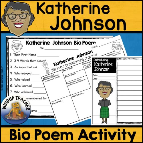 Katherine Johnson Poem Writing Activity's featured image