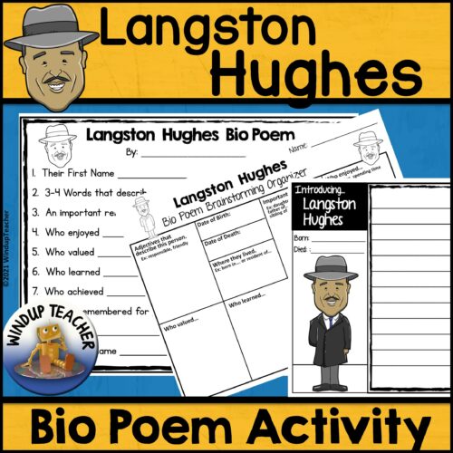 Langston Hughes Poem Writing Activity's featured image