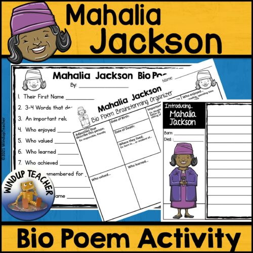 Mahalia Jackson Poem Writing Activity's featured image
