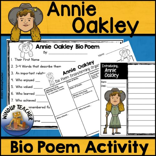 Annie Oakley Poem Writing Activity's featured image