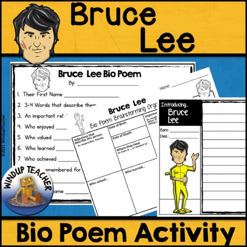 Bruce Lee Poem Writing Activity's featured image