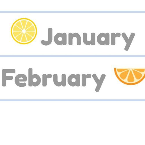 Citrus Themed Calendar Set's featured image