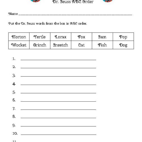 Dr. Seuss ABC Order's featured image