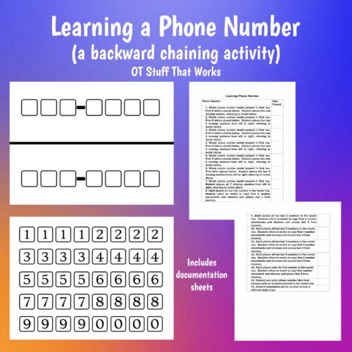 Learning a Phone Number (a backward chaining activity)'s featured image