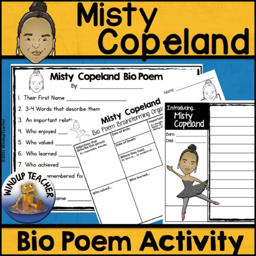 Misty Copeland Poem Writing Activity's featured image