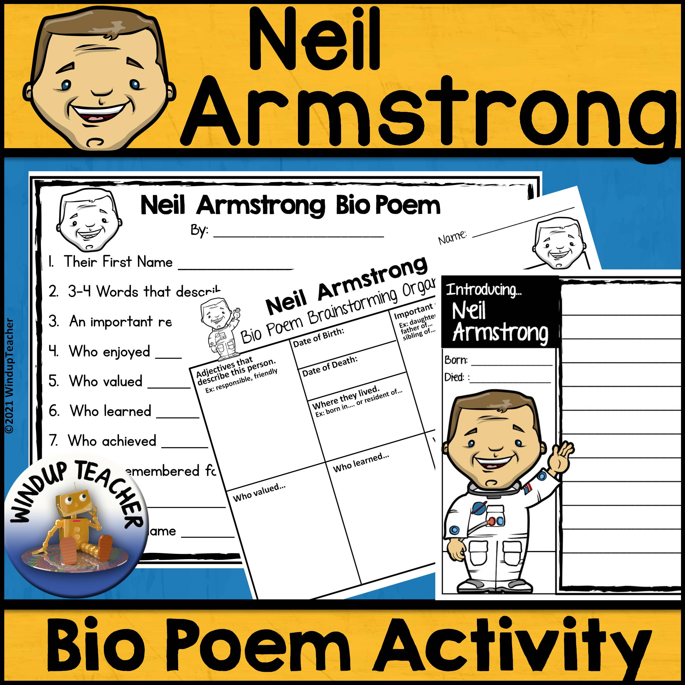 Neil Armstrong Poem Writing Activity