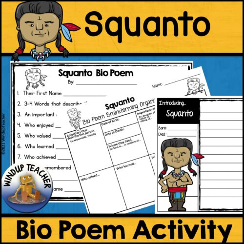 Squanto Poem Writing Activity's featured image