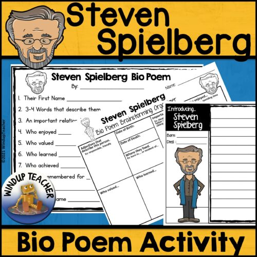 Steven Spielberg Poem Writing Activity's featured image