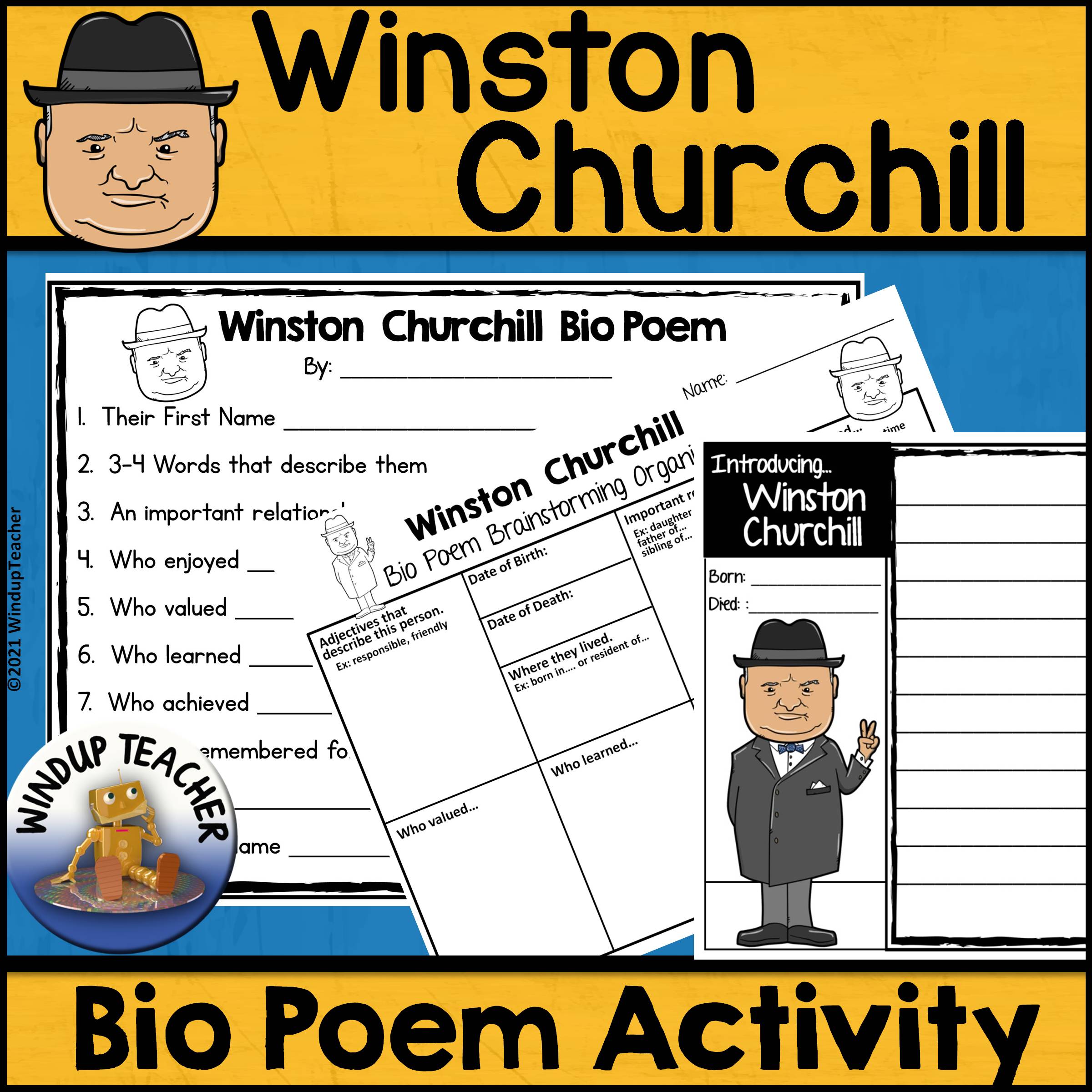 Winston Churchill Poem Writing Activity