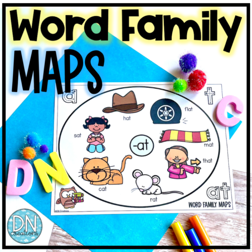 Word Family Maps l Short Vowel Anchor Charts l CVC Graphic Organizers's featured image