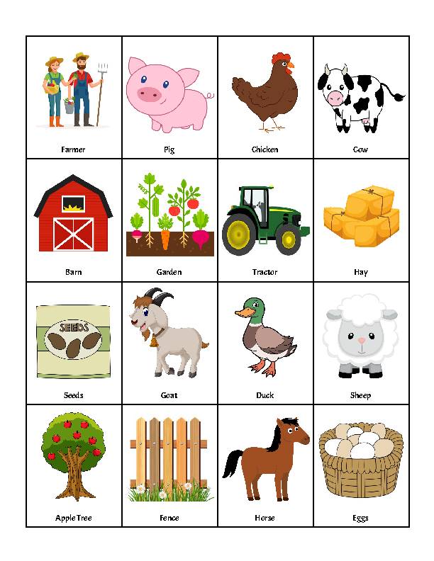 Farm Bingo - Classful