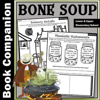 Bone Soup Picture Book Companion | Interactive Read Aloud | Halloween Activities