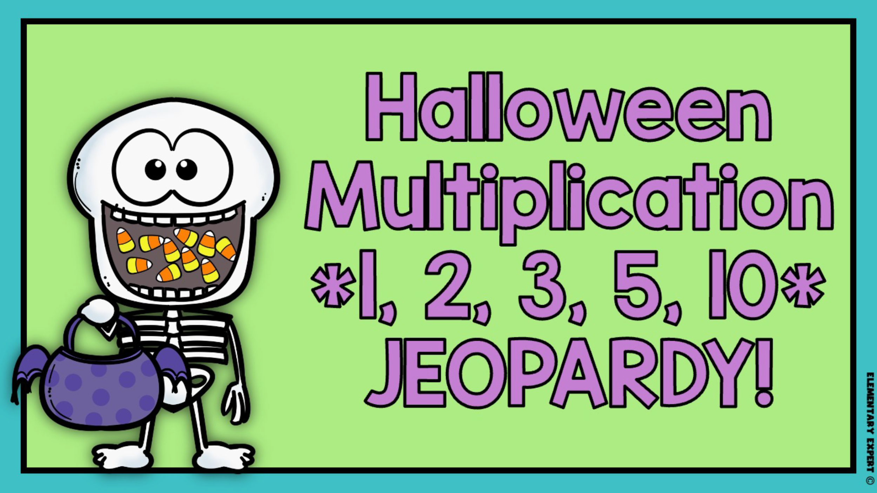 3rd Grade Multiplication Math Jeopardy Game