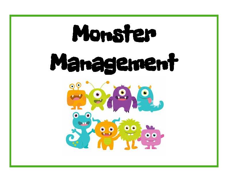 Monster Themed Behavior Clip Chart