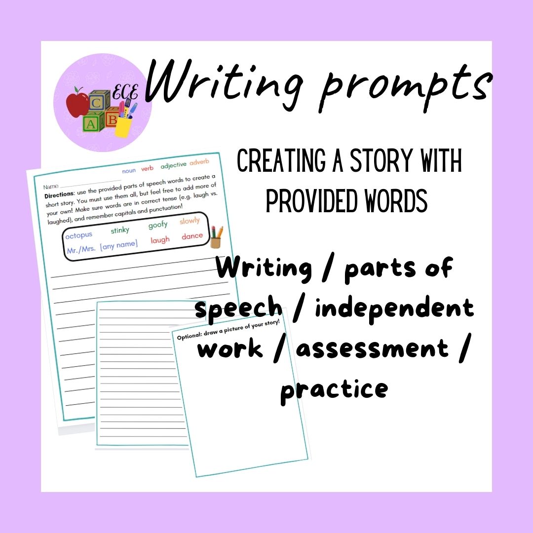 Writing Prompts Activity - No Prep/Just Print!