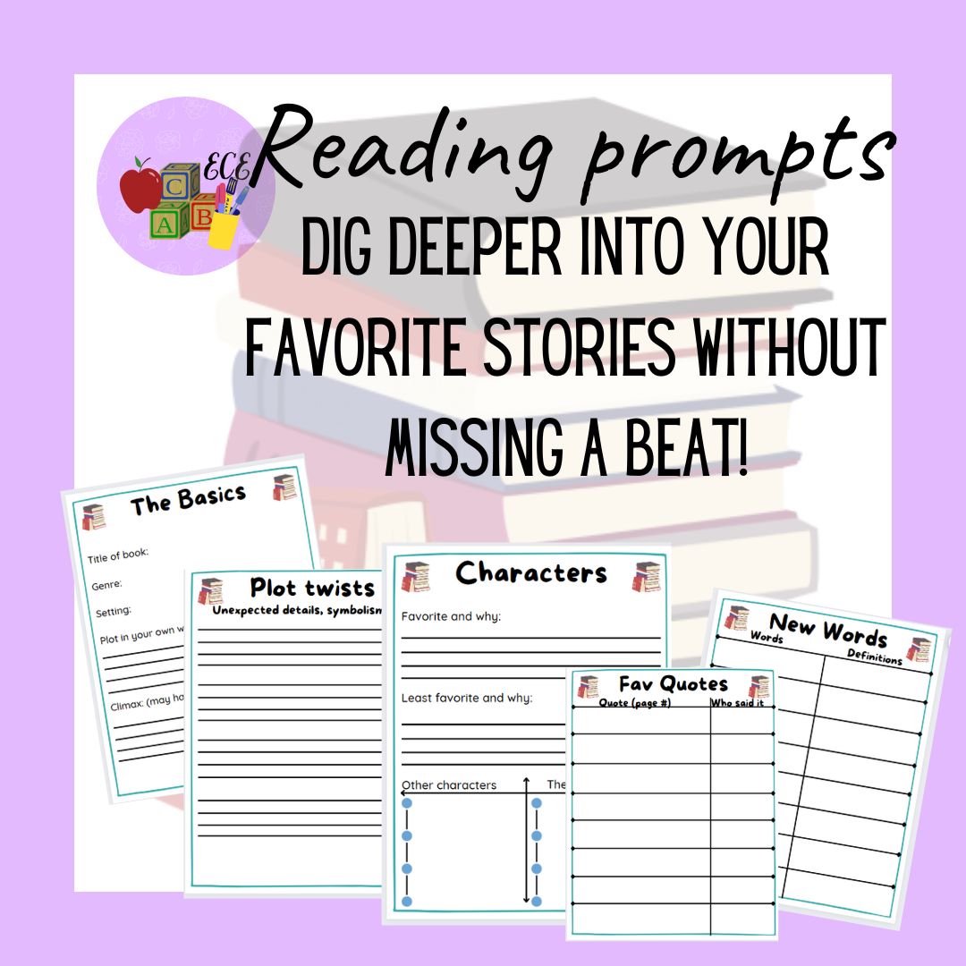 Reading Prompts Template / Guide (PRINTABLE)