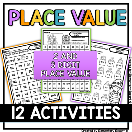 Place Value Activities Mazes, Color By Code, and Puzzles's featured image