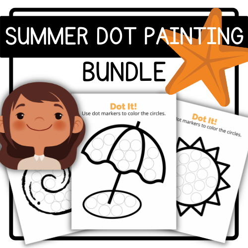 Summer Dot Painting Bundle, Dot Marker Activities, Printables for Do a Dot's featured image