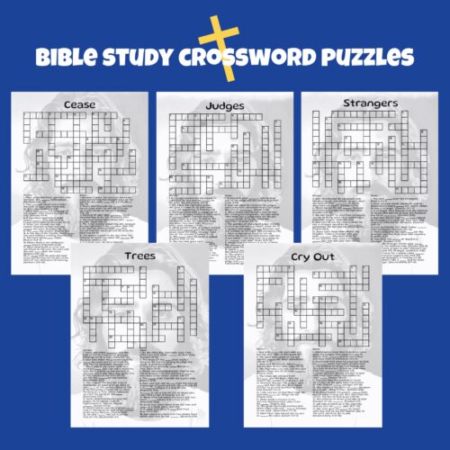 Bible Study Crossword Puzzles (set 12)'s featured image
