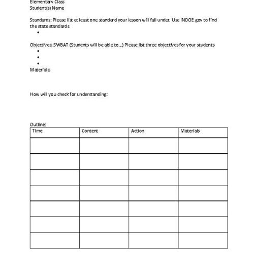 Student Lesson Plan Template's featured image
