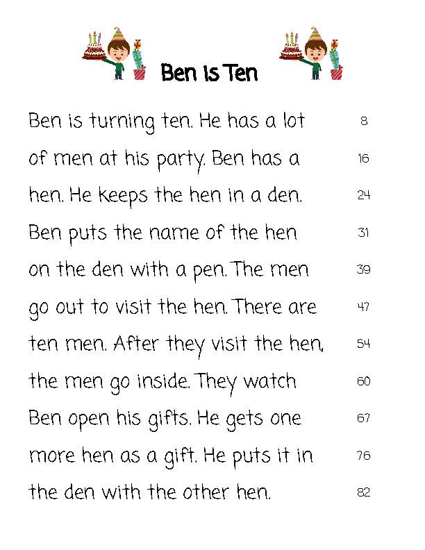Reading Tests For 4th Grade Fluency Passages