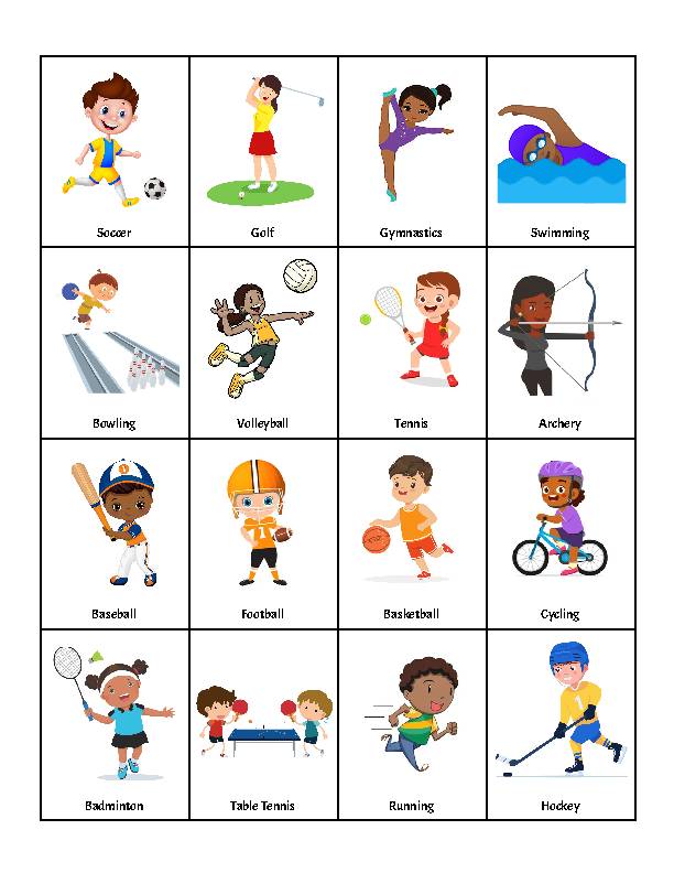 Sports Bingo - Classful