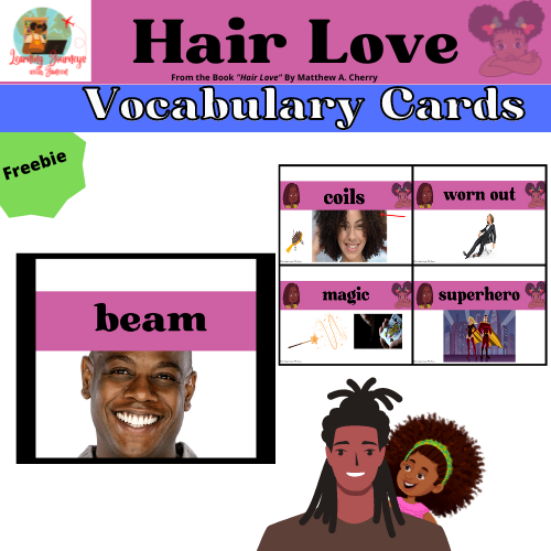 Hair Love - Vocabulary Cards - ESL & ELA Storytime Resource