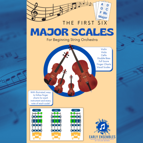 Six Illustrated Major Scales for String Orchestra - Finger Charts for Every Note's featured image