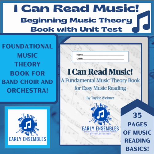 I Can Read Music! Foundational Music Theory Book for Band, Orchestra & Choir's featured image