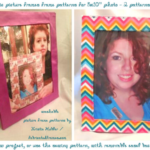 2 Patterns For Washable Picture Frames for 8x10 Photo Sewing Pattern And No Sew's featured image
