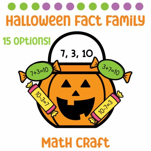 Halloween Math Craft: Fact Family Practice's featured image