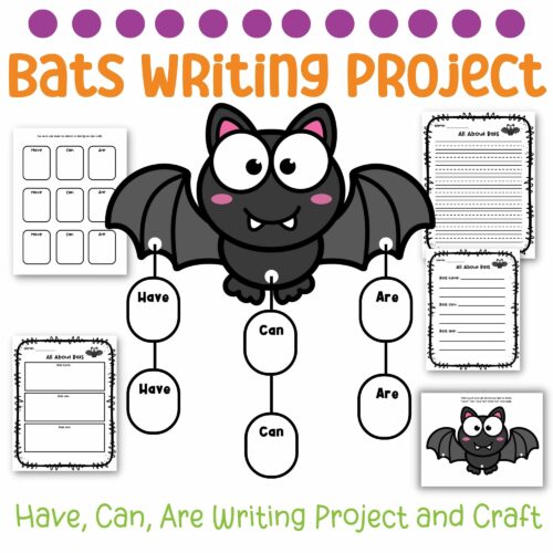 Halloween Writing Craft: All About Bats Research Project's featured image