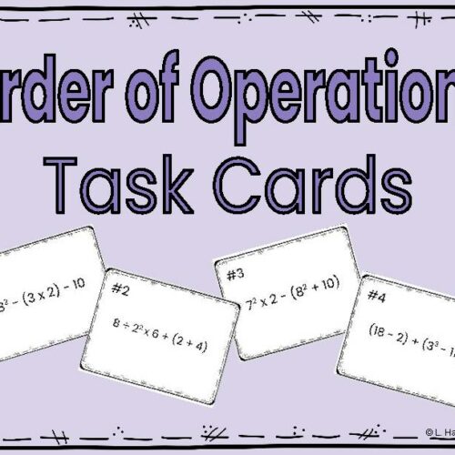 Order of Operations Task Cards's featured image