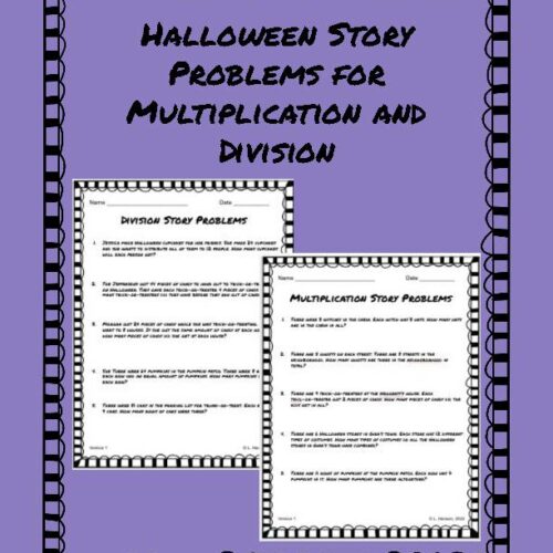Halloween Multiplication and Division Story Problems's featured image