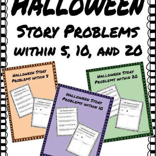Halloween Story Problems within 5, 10, and 20's featured image