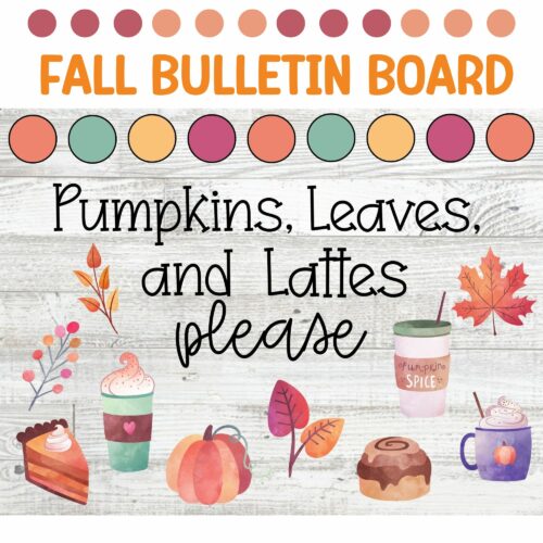 Watercolor Fall Bulletin Board, Pumpkin Bulletin Board and Door Decor's featured image