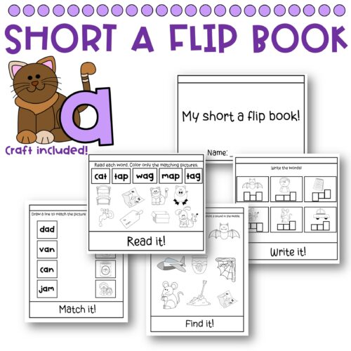 Short a Flip Book, Short Vowel Activity's featured image
