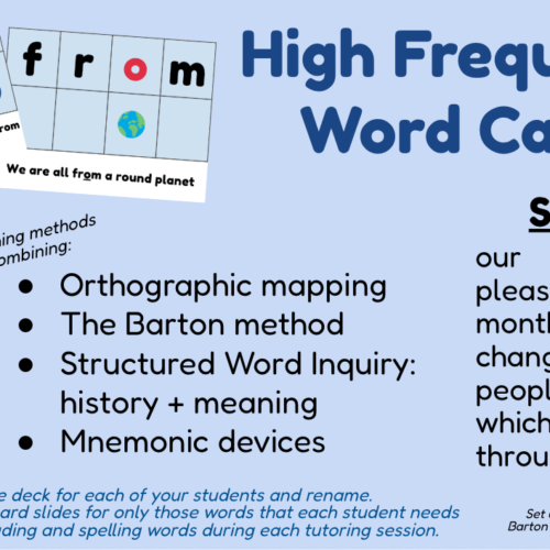 Set 6 - High Frequency Word Cards's featured image