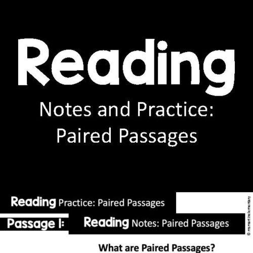 Reading Notes and Practice-Paired Passages's featured image