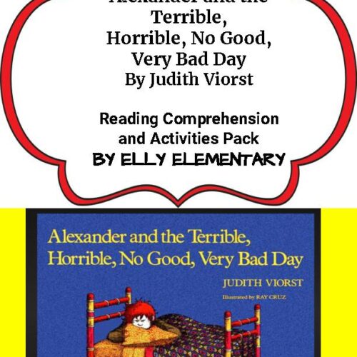 ALEXANDER & THE TERRIBLE, HORRIBLE, NO GOOD , VERY BAD DAY: READING COMPREHENSION GUIDE's featured image