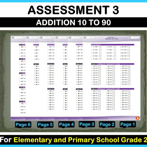 Math Addition Assessment 3 For Elementary and Primary School's featured image