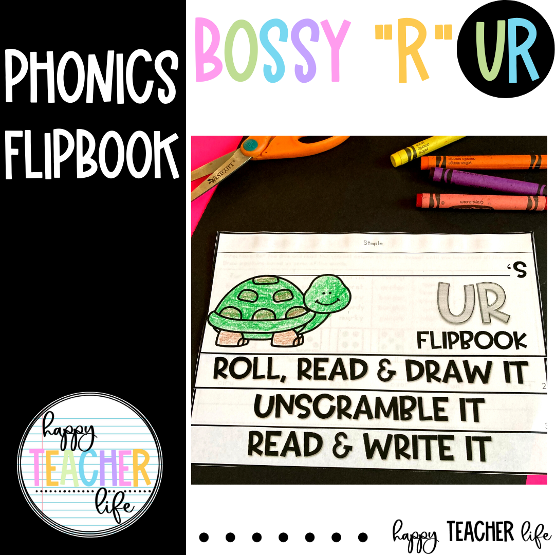 R-Controlled Phonics Activity with Bossy R Flipbook
