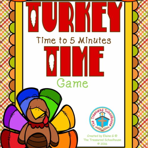 Thanksgiving Telling Time Game to 5 Minutes's featured image