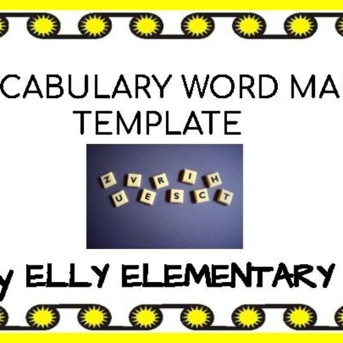 VOCABULARY WORD MAP TEMPLATE's featured image